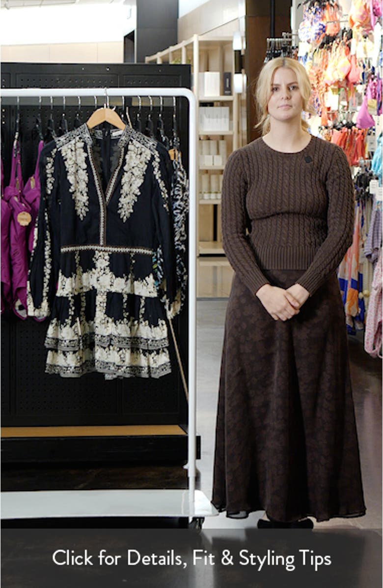 Valencia Placed Floral Tiered Cotton Dress, sales video thumbnail