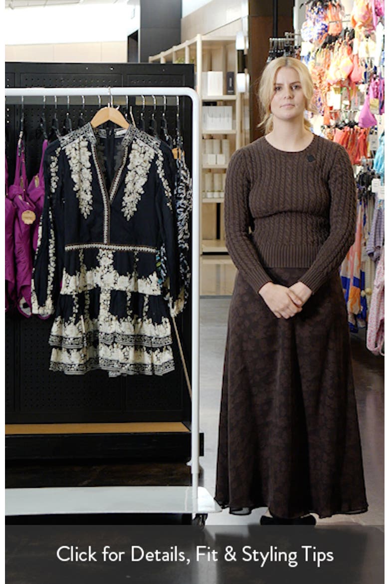 Valencia Placed Floral Tiered Cotton Dress video