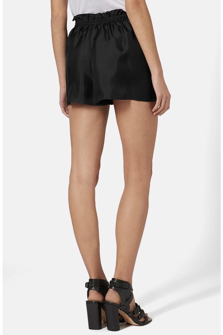 Silk Shorts, Alternate, color, BLACK