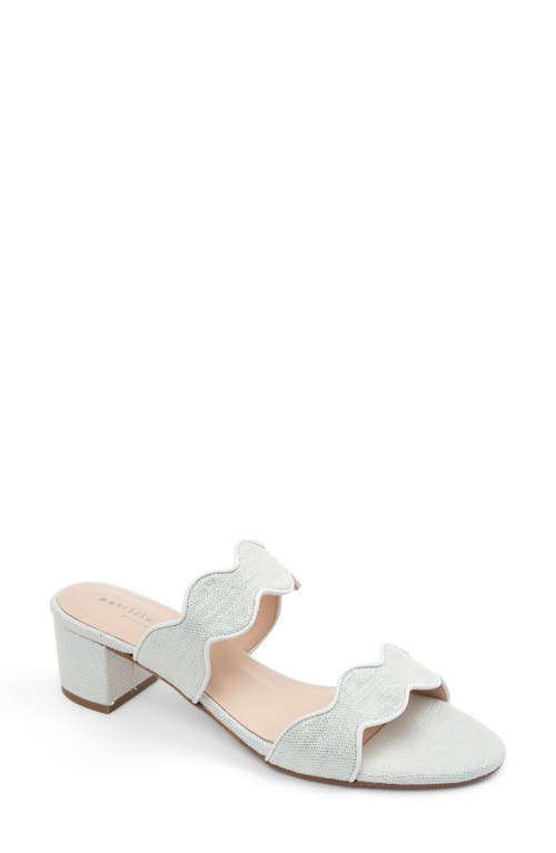 Shop Patricia Green Palm Beach Slide Sandal In Light Blue Linen
