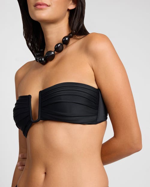 Onia Isla Bikini Top In Black