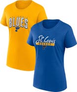 FANATICS Women's Fanatics Branded Blue/Gold St. Louis Blues Two-Pack Fan T-shirt Set