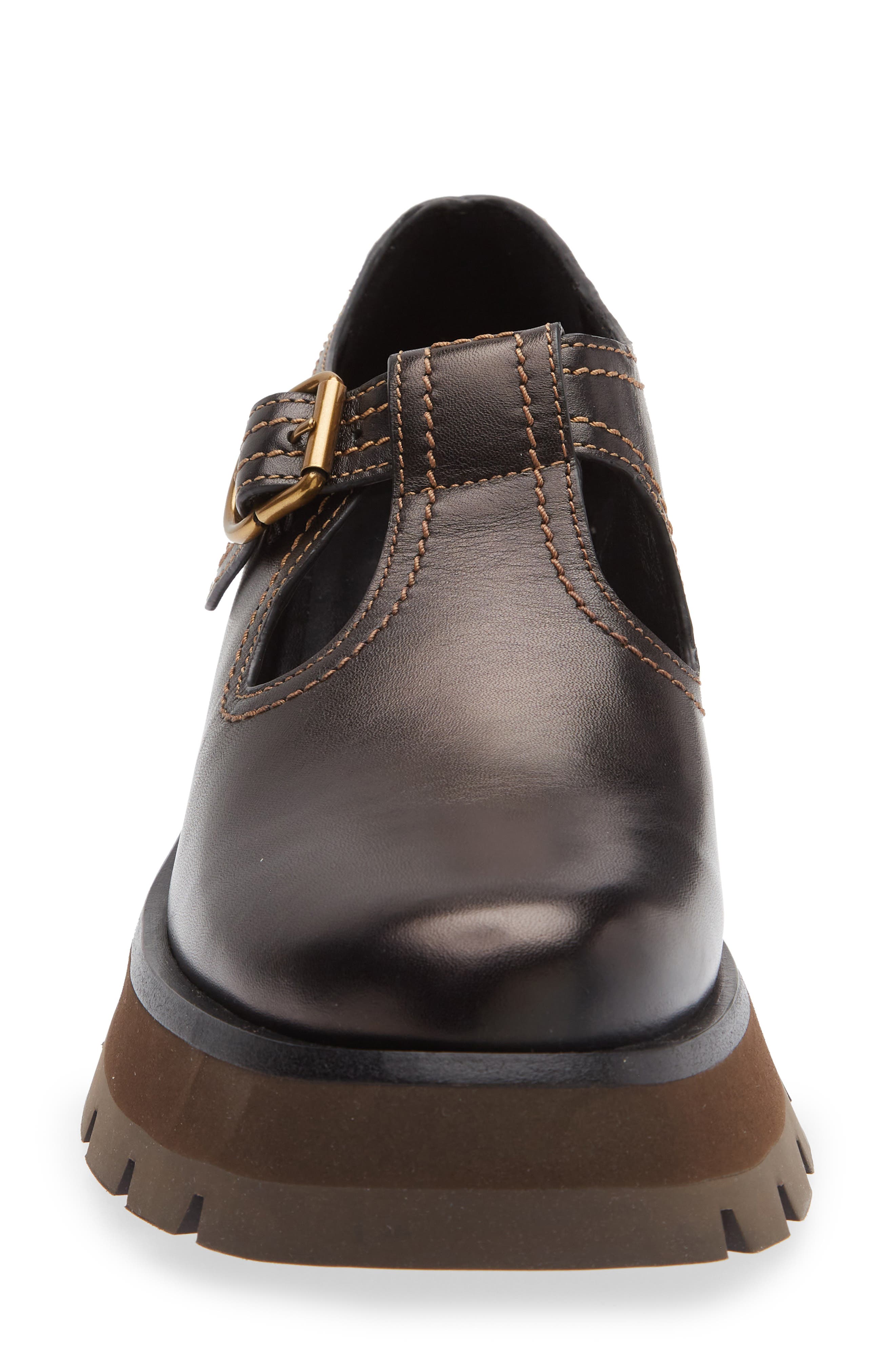 3.1 Phillip Lim Kate Lug Sole Platform Loafer, Alternate, color, Black