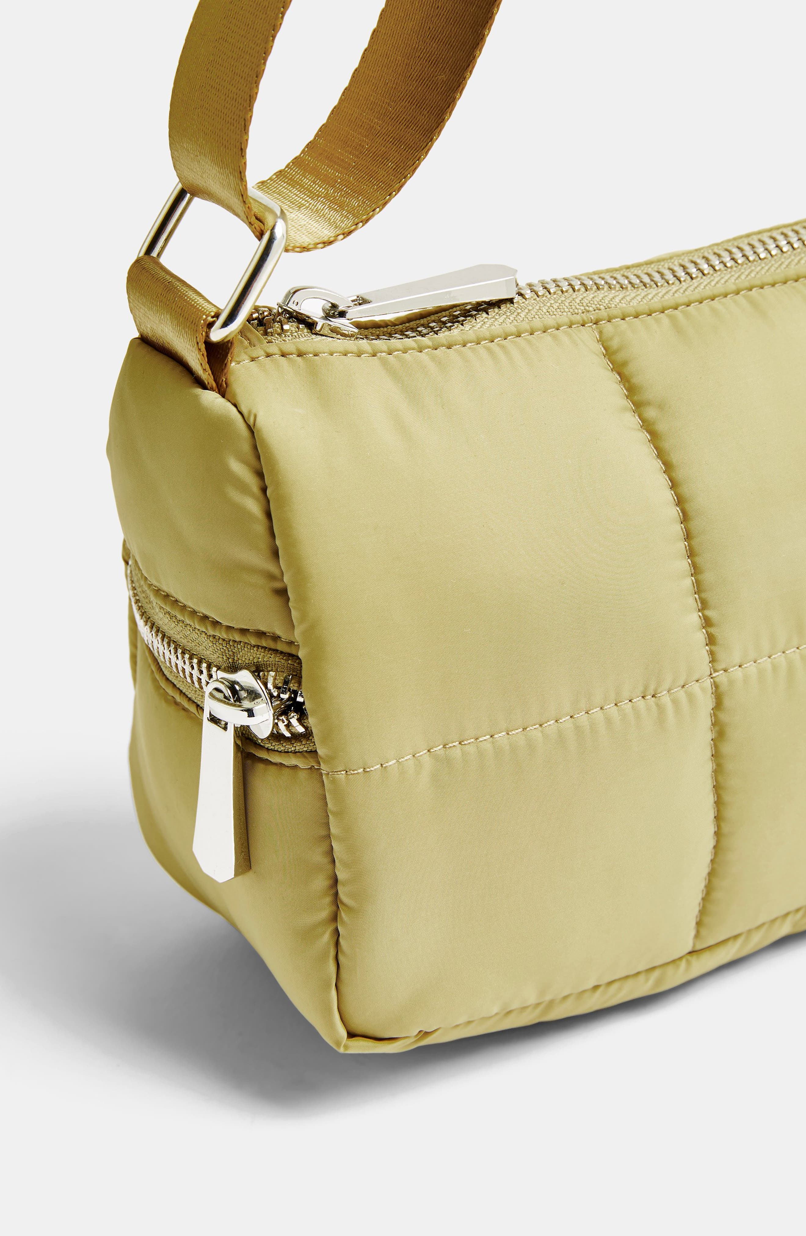 Topshop Square Quilted Shoulder Bag, Alternate, color, 