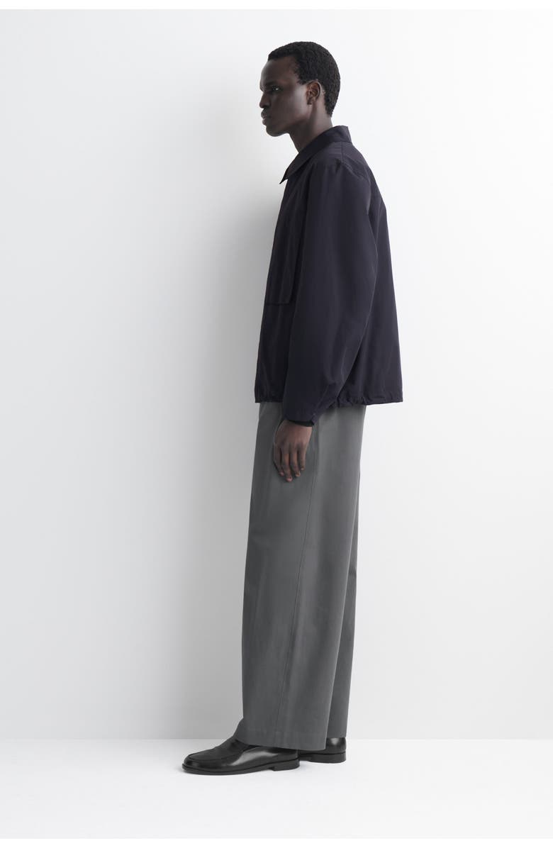 COS Packable-Hood Windbreaker Jacket, Alternate, color, Navy