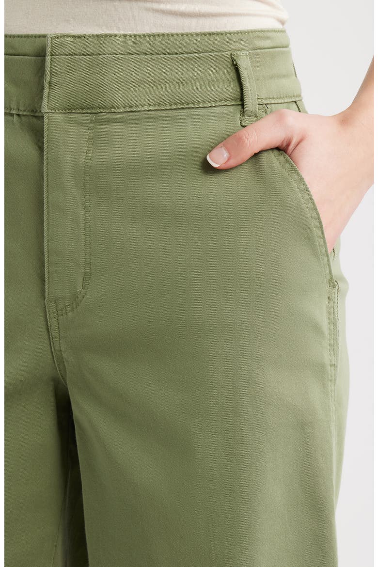 High Waist Relaxed Denim Shorts, Alternate, color, BASIL
