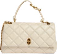 Marc Jacobs The Dual Chain Diamond Quilted Convertible Leather Shoulder Bag