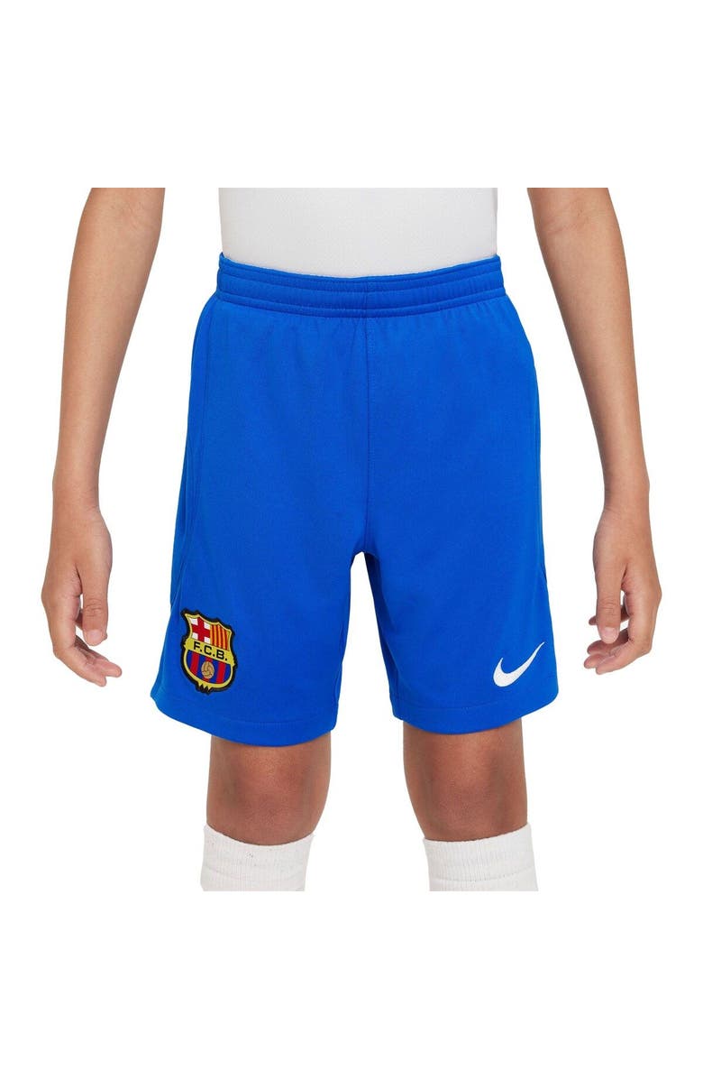 Nike Youth Nike Royal Barcelona 2023/24 Away Stadium Performance Shorts, Alternate, color, Royal