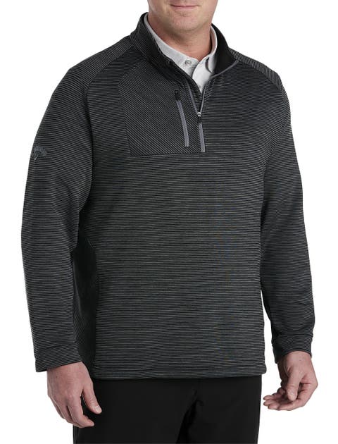 Big & Tall 1/4-Zip EcoStripe Fleece Pullover