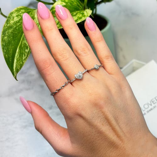 The Lovery Fine Jewelry Oval Link Ring In Silver