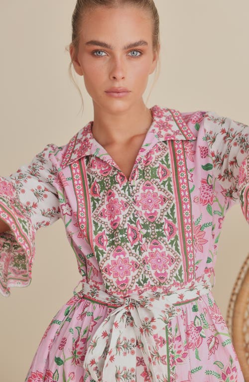 Talisman The Label Jardin Floral Print Tie Waist Maxi Dress
