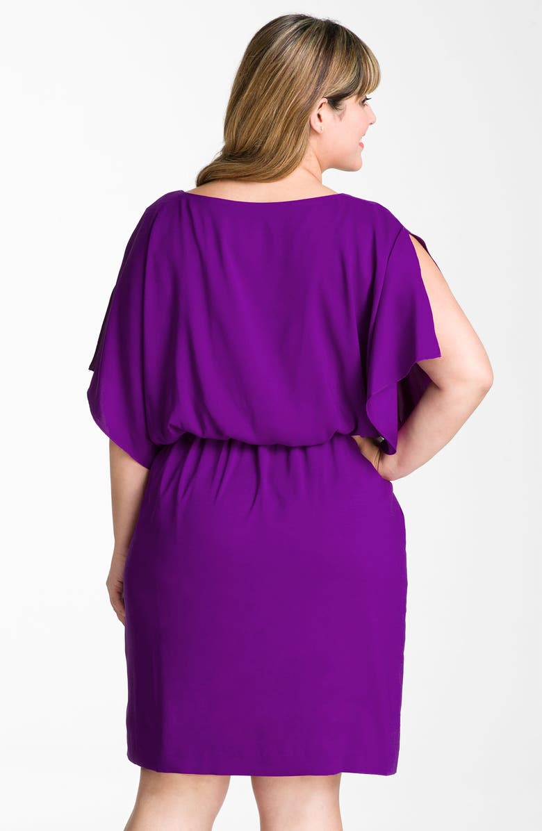 Suzi Chin for Maggy Boutique Bloused Matte Charmeuse Dress, Alternate, color,