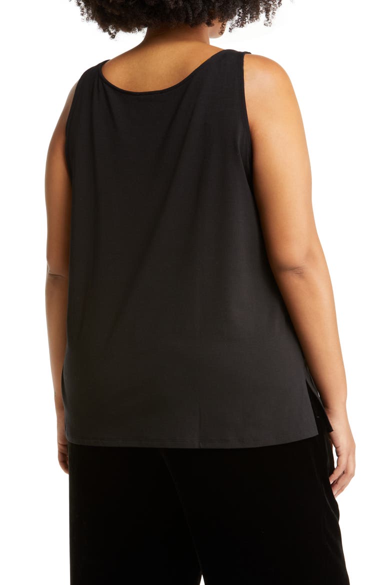 Scoop Neck Tank, Alternate, color, BLACK