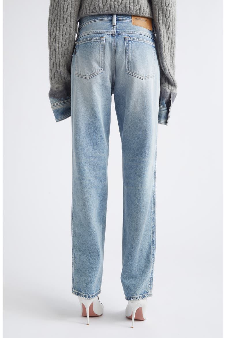 Lisa Distressed Slim Straight Leg Jeans, Alternate, color, POLLOCK