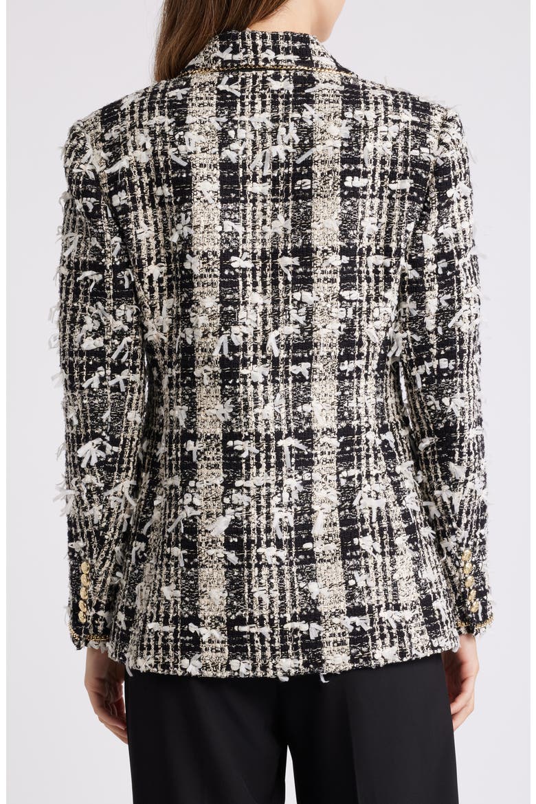 Georgia Tweed Jacket, Alternate, color, BLACK/ IVORY