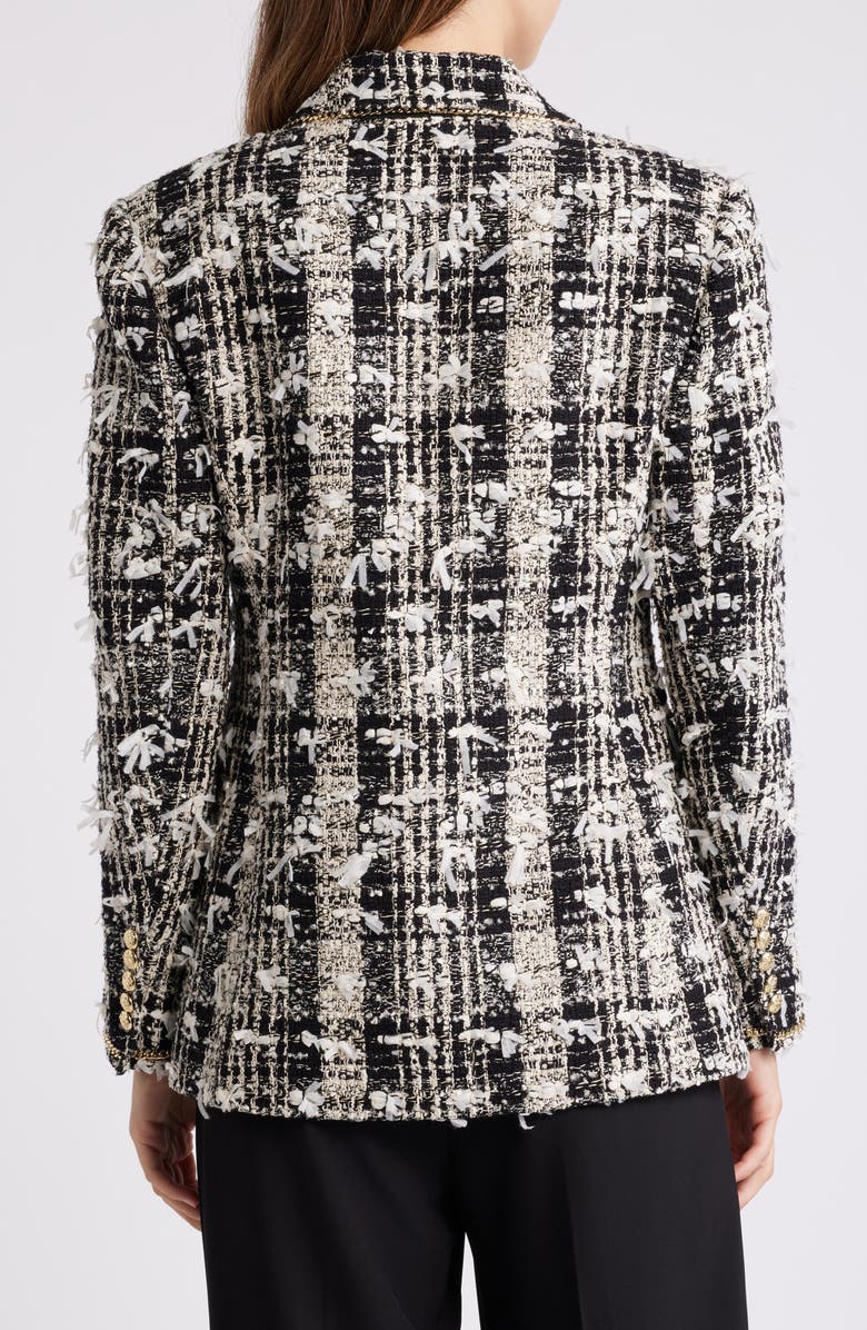 KOBI HALPERIN Georgia Tweed Jacket, Alternate, color, Black/ Ivory