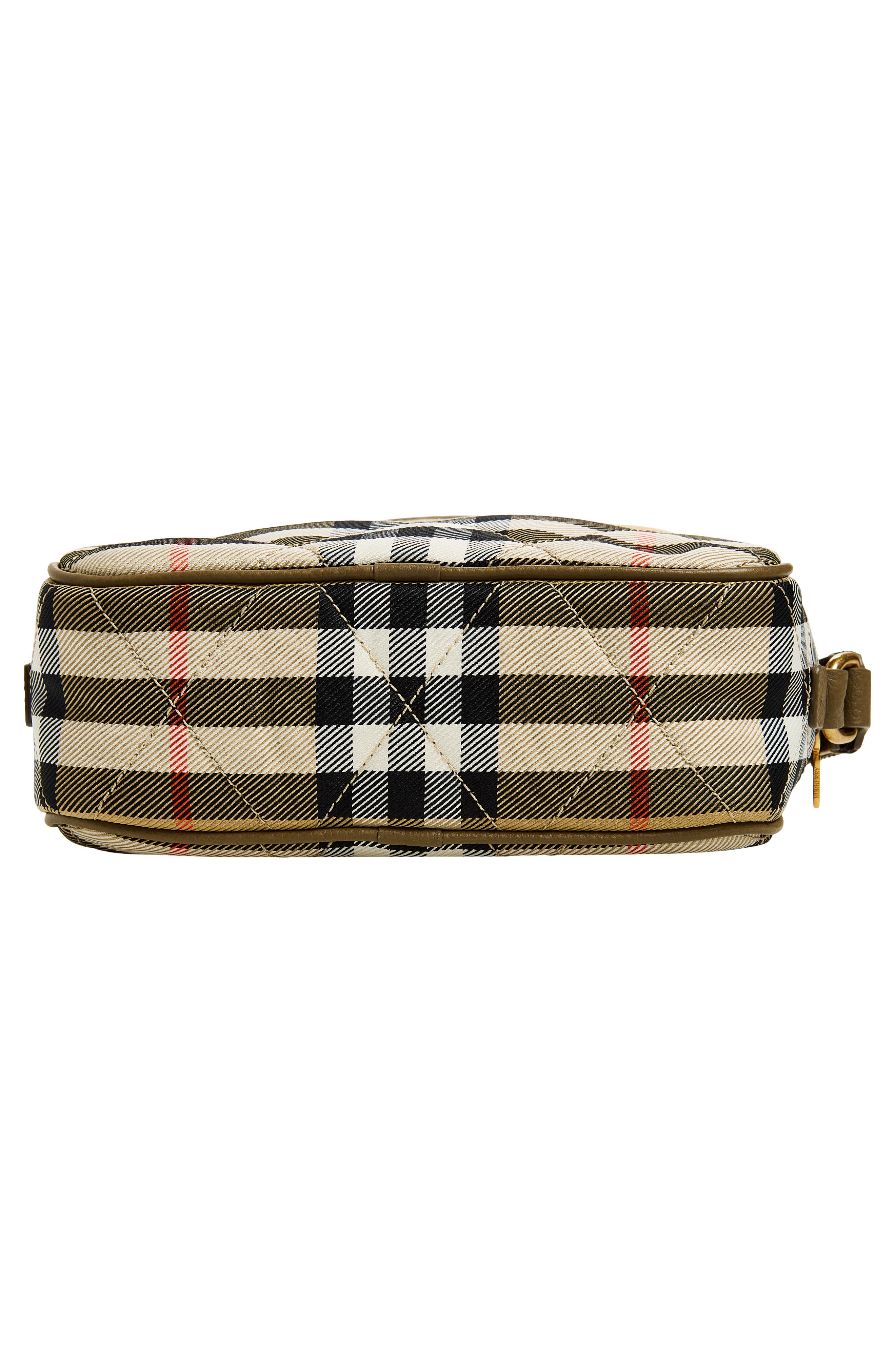 Horseshoe Check Quilted Twill Wristlet, Alternate, color, SAND