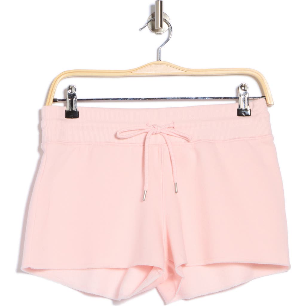 Abound Tie Waist Fleece Shorts In Pink Balm