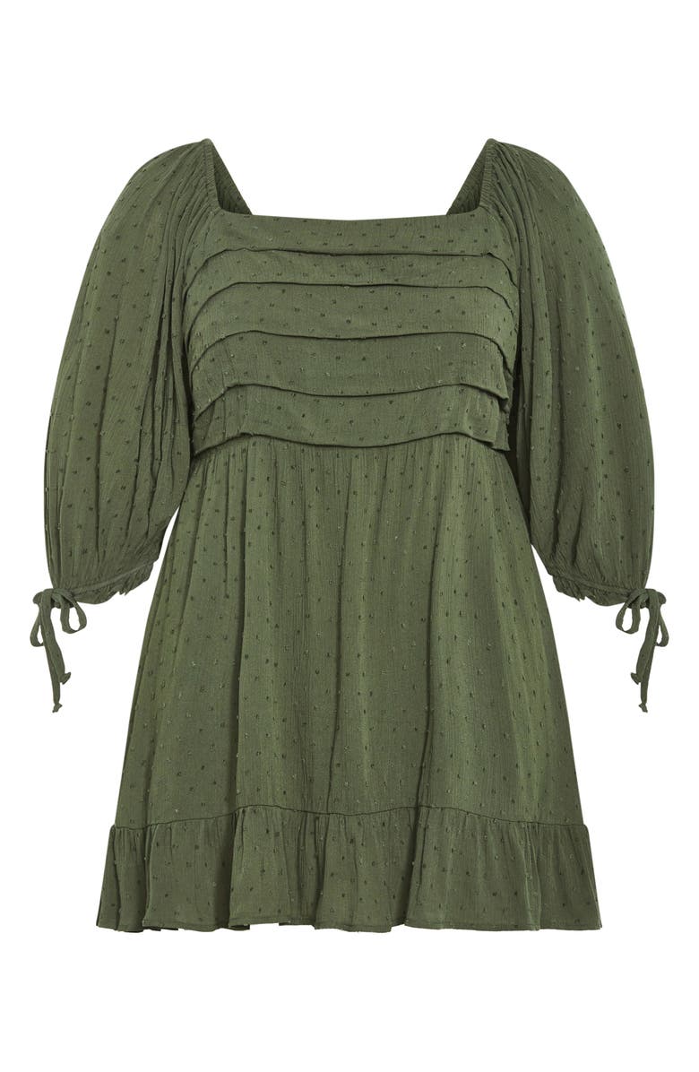 City Chic Allegra Balloon Sleeve Fit & Flare Dress, Alternate, color, 