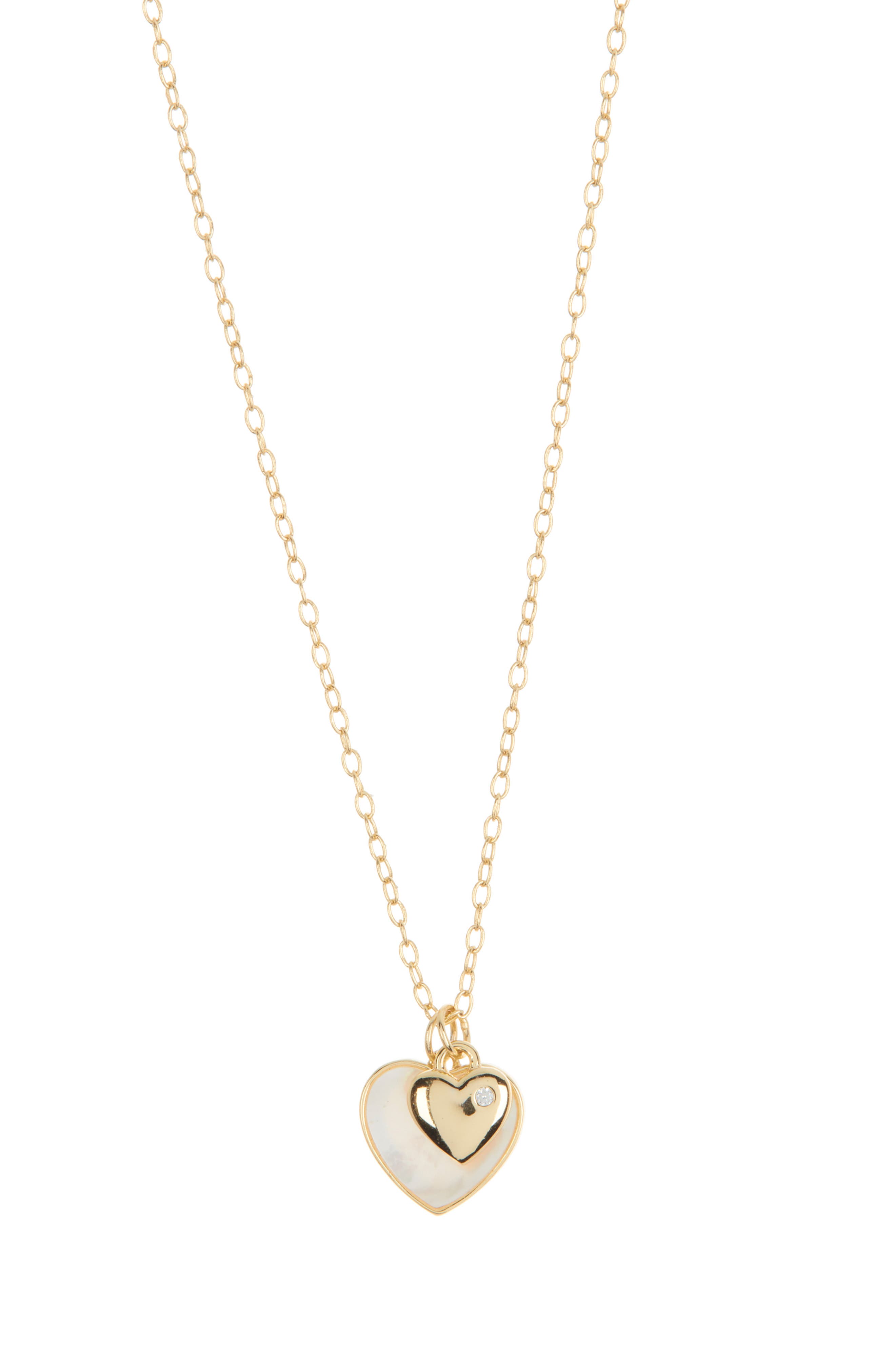 Argento Vivo Sterling Silver Double Heart Pendant Necklace