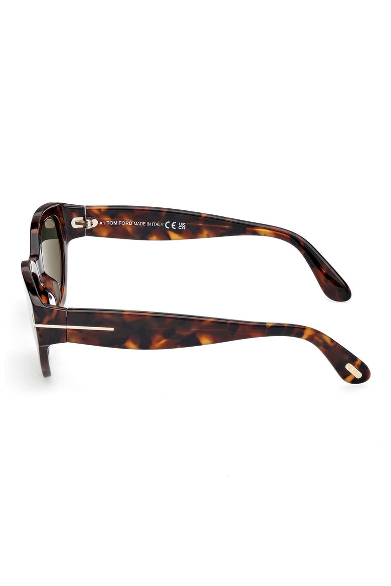 Penny 55mm Polarized Geometric Sunglasses, Alternate, color, HAVANA / POLAR GREEN