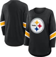 FANATICS Women's Fanatics  Black Pittsburgh Steelers Redzone 3/4-Sleeve T-Shirt