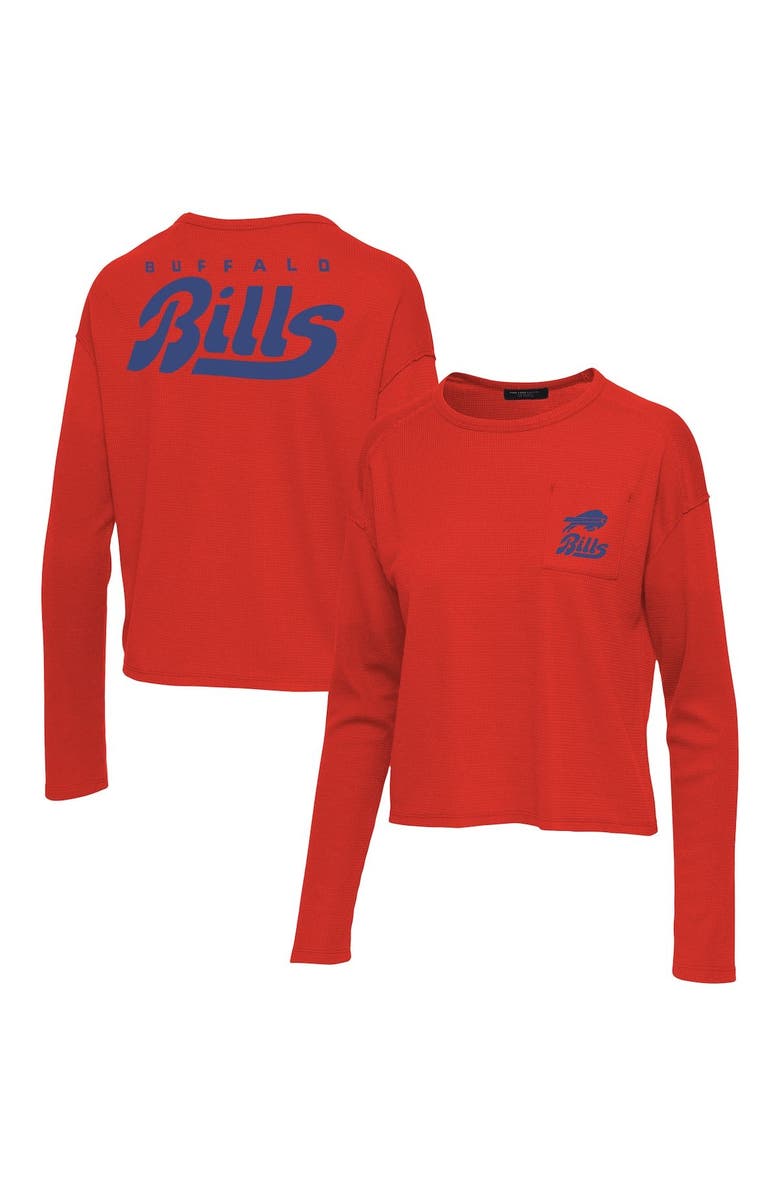 Junk Food Women's Junk Food Red Buffalo Bills Pocket Thermal Long Sleeve T-Shirt, Main, color, Red