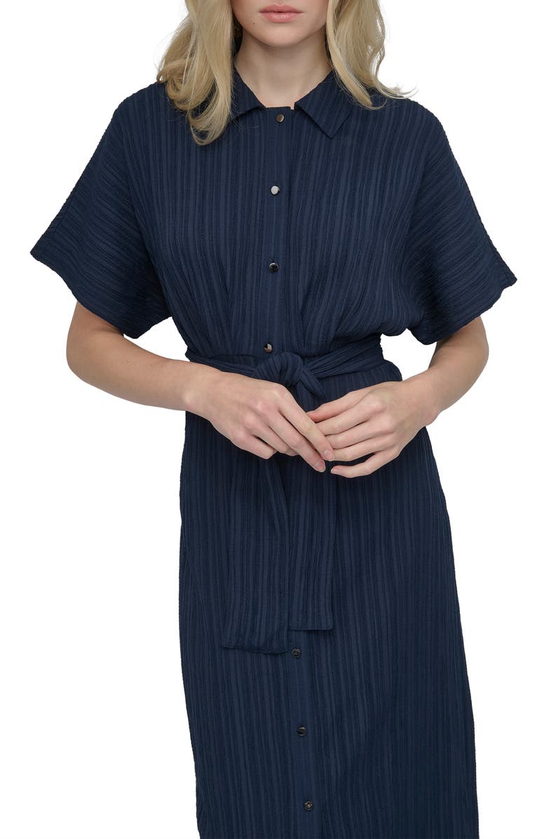 Crushed Dobby Shirtdress