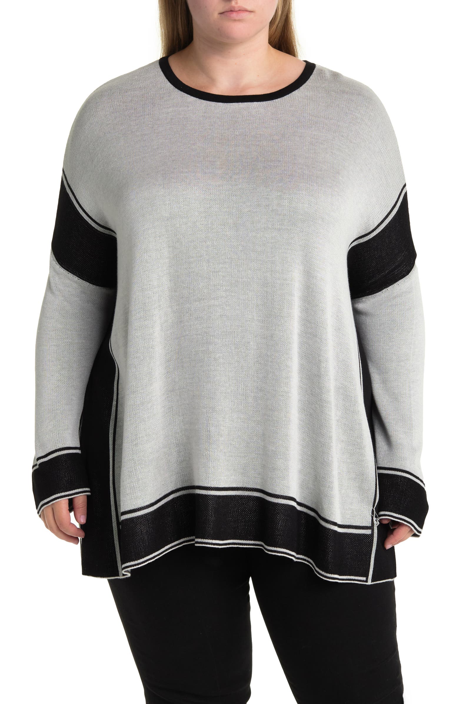 Single Thread Colorblock Poncho Sweater | Nordstromrack