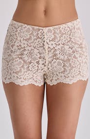 HOUSE OF CB Margot Vintage Corded Lace Micro Shorts
