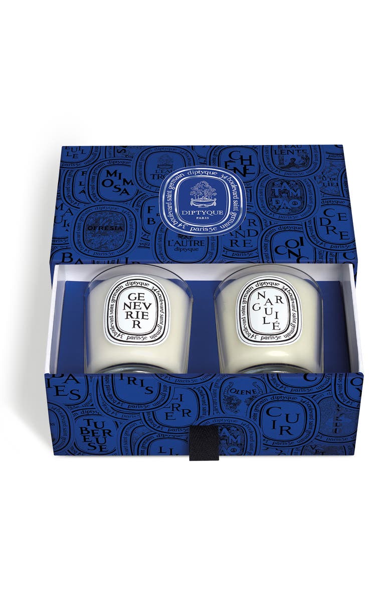 Diptyque Narguilé & Genévrier (Juniper) - Set of 2 Small Candles, Alternate, color, 