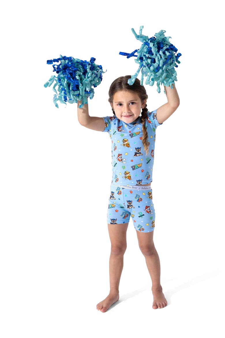 PAW Patrol Varsity Blue Kids 2-Piece Short Sleeve & Shorts Pajama Set, Alternate, color, PAW Patrol: Varsity Blue