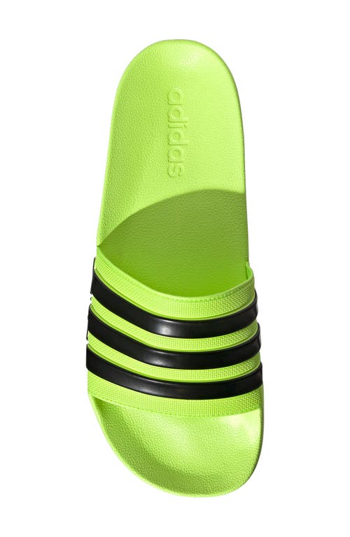 Adidas Originals Adidas Adilette Shower Slide Sandal In Lucid Lemon/core Black