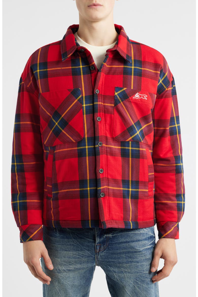 Buffalo Shacket, Alternate, color, GOJI BERRY