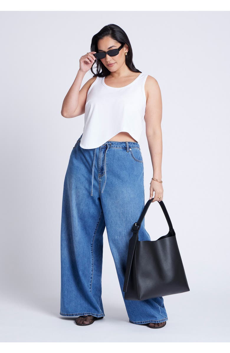 ELOQUII Asym Hem Tank, Alternate, color, 