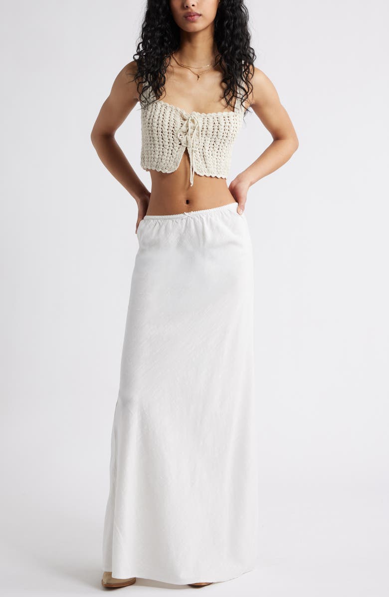 BP. Maxi Skirt, Alternate, color, White Blanc