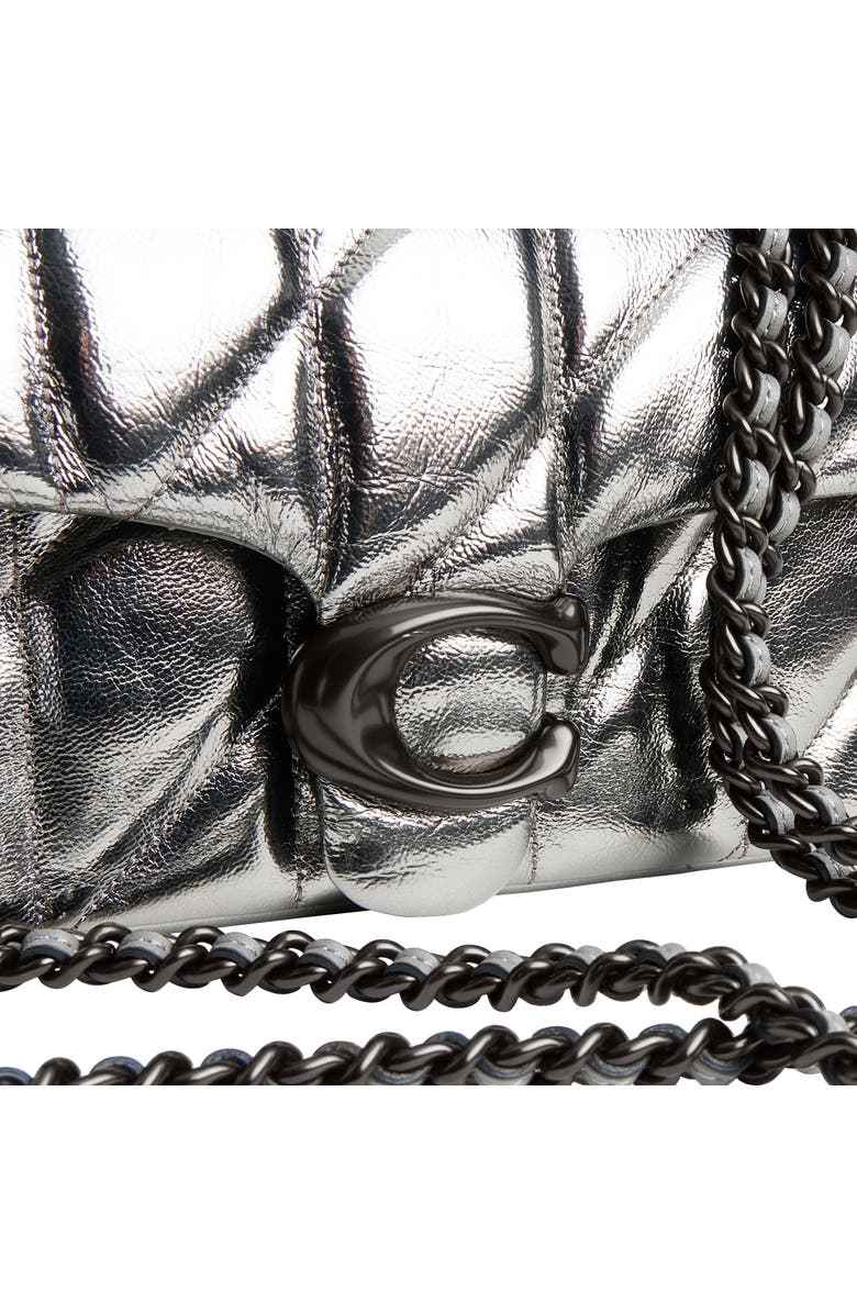 COACH Tabby Quilted Metallic Leather Convertible Shoulder Bag, Alternate, color,