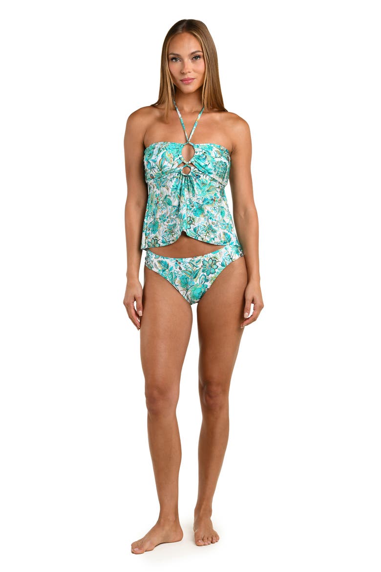 Free Spirit Halter Tankini Top, Alternate, color, BLUE/ GREEN MULTI