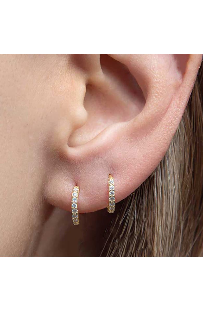 Outofoffice Gold Eight Mm Huggie Hoop Earring, Alternate, color, Gold