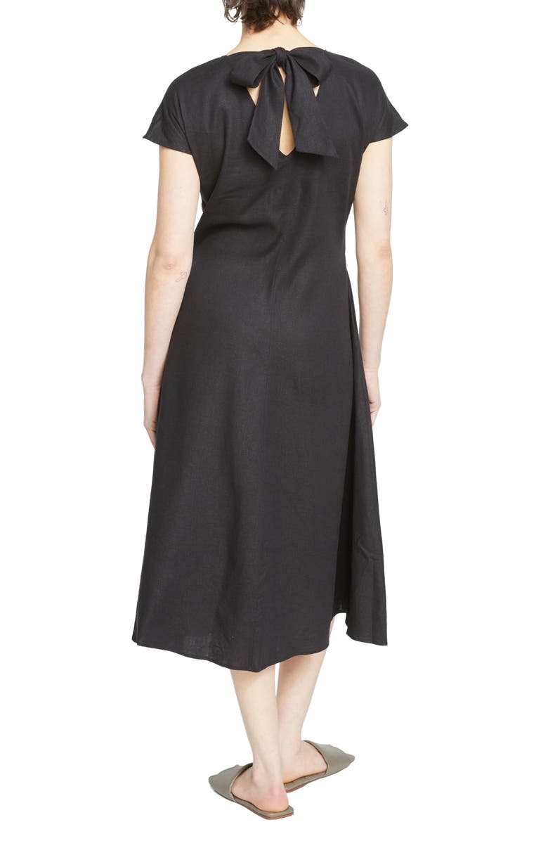 Universal Standard Louvre Tie Back Maxi Dress, Alternate, color, 