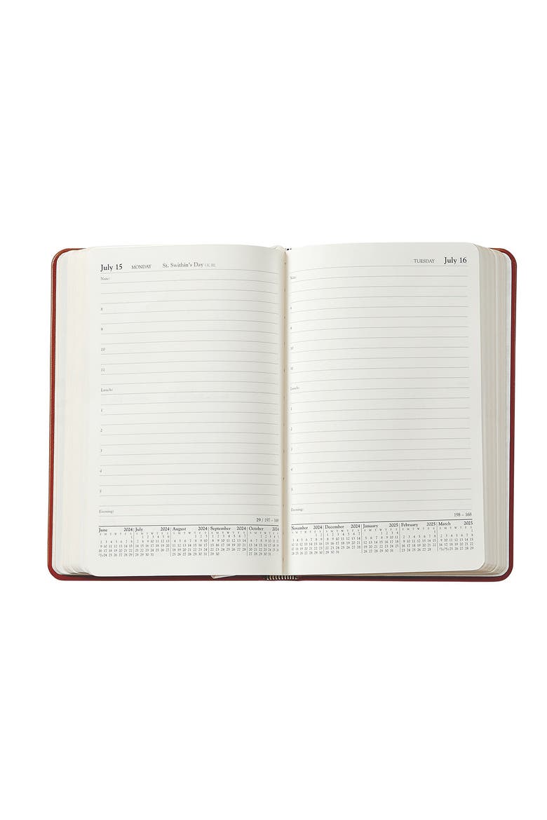 2026 Leather Daily Journal, Alternate, color, Black