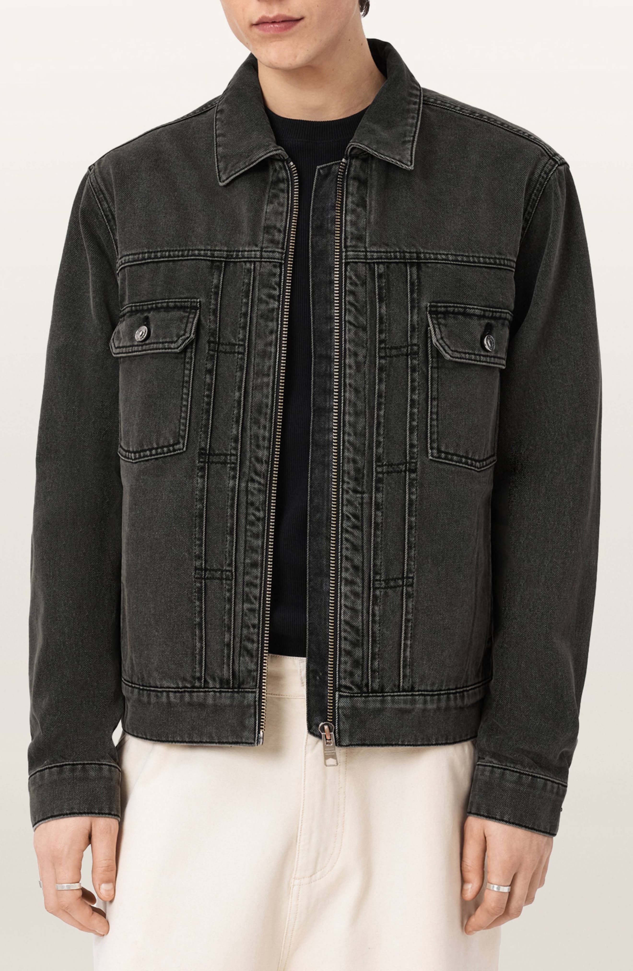 ⭐︎chiili Denim Jacket Brightmore Zip Denim Jacket (Men) | Nordstrom