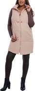 MOTHERHOOD MATERNITY Woven Full-Zip Sleeveless Quilted Puffer Vest