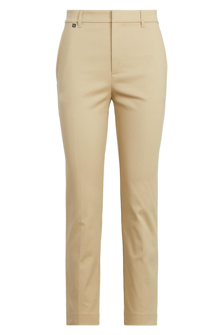Double Faced Stretch Cotton Pants, Alternate, color, BIRCH TAN