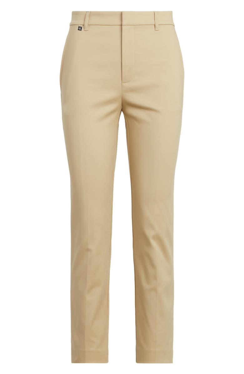 Lauren Ralph Lauren Double Faced Stretch Cotton Pants, Alternate, color, Birch Tan