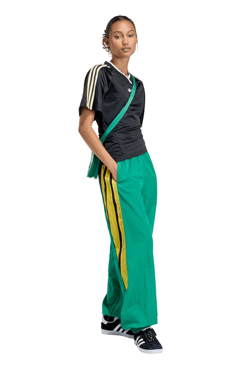 adidas Originals Side Ruched Jersey, Alternate, color, Black