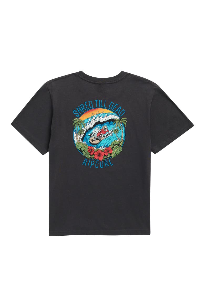 Kids' Shred 'til Dead Graphic T-Shirt, Alternate, color, WASHED BLACK