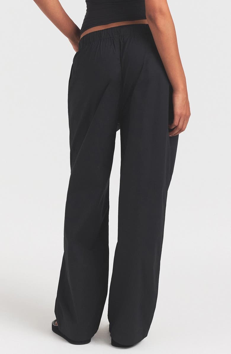 SKIMS Oversize Straight Leg Pants, Alternate, color, Onyx