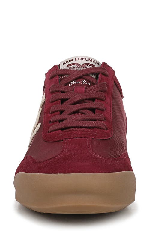 Sam Edelman Ivey Sneaker In Burgundy