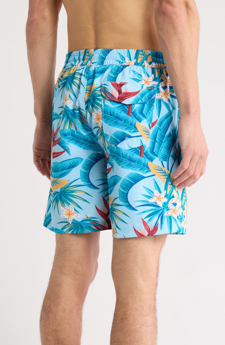 Hurley Oaxaca Volley Swim Shorts, Alternate, color, Blue Dream